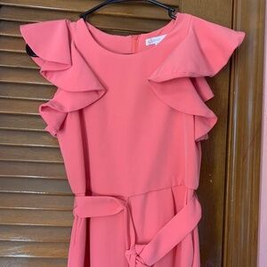 Coral colored jumpsuit